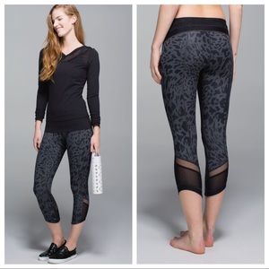 Lululemon Just Breathe Crop, Animal Swirl, 10